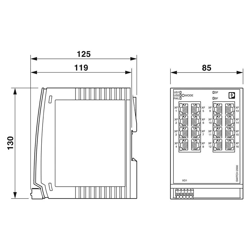 FL SWITCH 2116 - Industrial Ethernet Switch