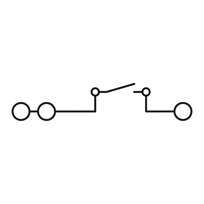 PTC 2,5-TWIN-MT - 刀闸分断接线端子