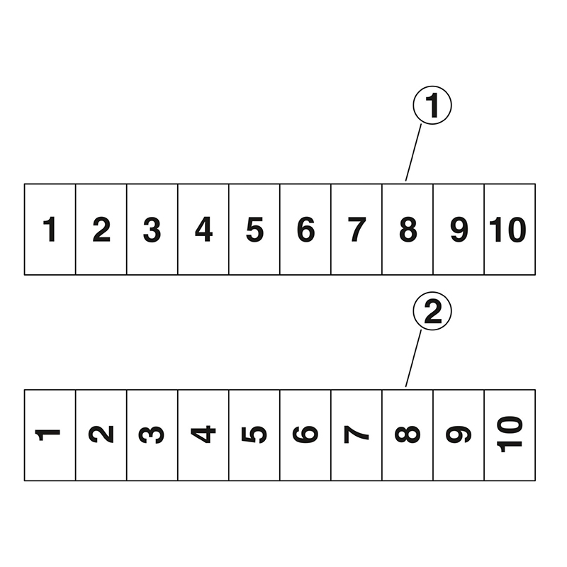 ZB 6,LGS:FORTL.ZAHLEN - 快速标记条
